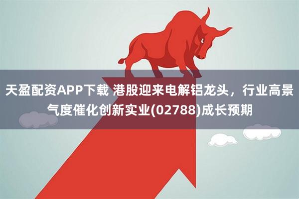 天盈配资APP下载 港股迎来电解铝龙头，行业高景气度催化创新实业(02788)成长预期